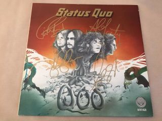 Status Quo - Quo Vinyl Lp (signed Autographed) By The Frantic Four 2013