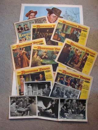 Rare Find,  1955 " Rawhide Years " One Sheet,  Lobby Cards,  Press Photos