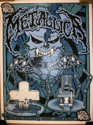 Metallica Little Rock Arkansas Poster Mark Devito Le 350