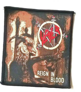 Slayer Reign In Blood Rare Collectors Patch Metal Rock