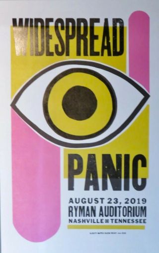 Widespread Panic Ryman Nashville Tn Hatch Show Print Poster On August 23 2019