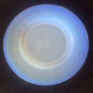 Yalos Casa Murano Glass Plate,  Opaline,  9 3/4 "