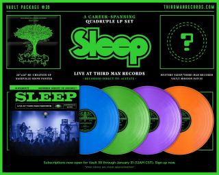 Sleep Live At Third Man Records 4lp Complete Jack White Stripes Vault 39