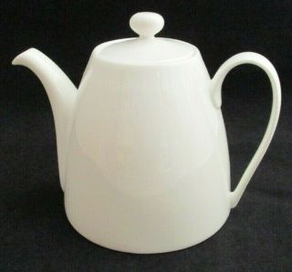 Denby " China By Denby " Large White Fine Porcelain Teapot Made In The Uk