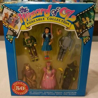 Vintage (1989) The Wizard Of Oz Poseable Figures 50th Anniversary Iob