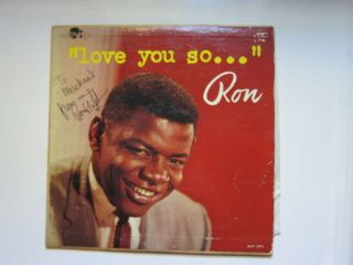 Ron Holden Love You So Lp Autographed