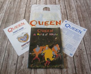 Queen : A Kind Of Magic 1986 Uk Tour Concert Programme,  Bag,  Poster,  Flyer
