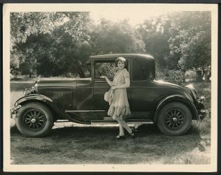 1930’s Photo Hollywood & The Automobile Sharon Lynn & Her Chrysler