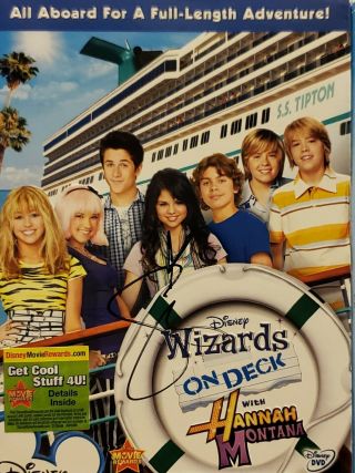 Selena Gomez Signed Dvd Wizards Cover Disney Channel