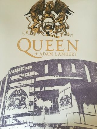 Queen With Adam Lambert Poster - Madison Square Garden 8/8/19