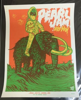 Pearl Jam Concert Poster - Boston 5.  25.  06