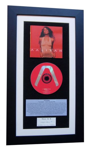 Aaliyah Woman Classic Cd Album Gallery Quality Framed,  Express Global
