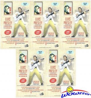 (5) 2007 Press Pass Elvis Presley The Music Exclusive Factory Blaster Box