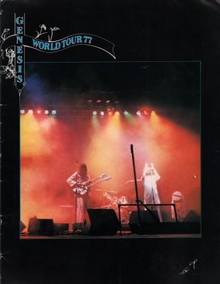 Genesis 1977 Wind & Wuthering World Tour Concert Program Book Phil Collins / Ex