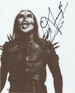 Dani Filth Of Cradle Of Filth Real Hand Signed Photo 1 Autographed