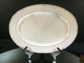 Royal Doulton - - Precious Platinum - - (1) Oval Platter - - 14.  25 " - - Buy It Now