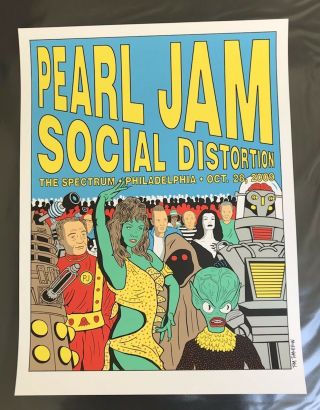 Pearl Jam Concert Poster - Philly 10.  28.  09
