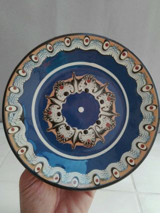 Bowl Ceramic Pottery Handcrafted Hand Crafted Art Studio Vintage Glazed Dish Old