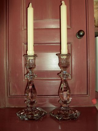 Heisey Old Williamsburg 9 " Candlesticks (4)