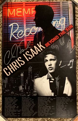 Autographed Signed Chris Isaak Beyond The Sun 2011 Concert Tour Poster