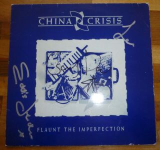 China Crisis - A Vinyl Disc Cover - Hand Signed By The Band - With & Rare