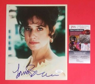 Lorraine Bracco Signed Young Vintage 8 " X10 " Color Photo With Jsa Psa