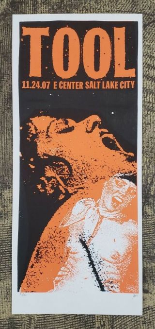 Tool Limited Silkscreen Concert Poster Signed Print Mafia 60/100 Salt Lake City
