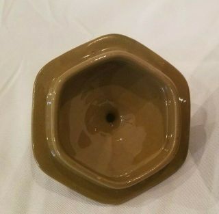 1908 Buffalo Pottery Deldare Sugar Bowl and Lid - Buffalo Pottery Emerald Deldare 6