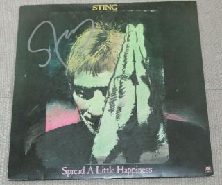 The Police Sting Signed 7 " Vinyl Stunning