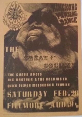Janis Joplin & Big Brother | Family Dog 2 - 2 Orig.  1966 Concert Poster 2nd Print