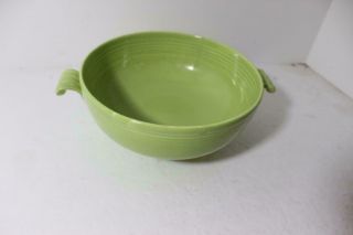 Vintage Fiesta Chartreuse Green Covered Casserole Dish RARE Beautifu COLLECTIBLE 5