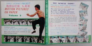 Bruce Lee Motion Pictures On Paper Vol.  3 Two Books A&C I,  B&C II GOOD mn353 3