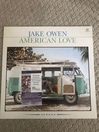 Jake Owen Signed Record Vinyl 12 " Lp