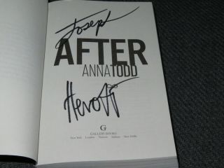 Hero Fiennes - Tiffin Josephine Langford Signed After Movie Book Novel