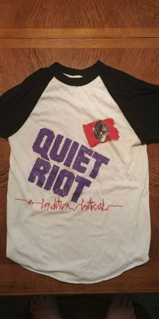 Quiet Riot Official Critical 84 Tour Jersey.