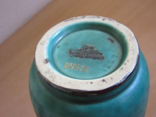 Vintage Gustavsberg Argenta,  Sweden Green Art Pottery 9.  75 