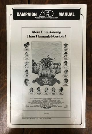 The Muppet Movie Vintage Pressbook 1979 11x17 Steve Martin Bob Hope