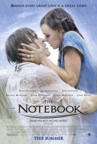 The Notebook Movie Poster 2 Sided Rolled Vf 27x40 Ryan Gosling