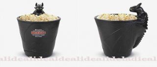 How To Train Your Dragon 3 Toothless Popcorn Bucket Tub Fr Movie Theater Only 1