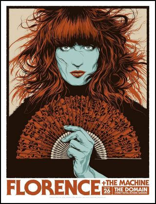 Florence And The Machine Concert Poster Limited Edition Screen Print Ken Taylor