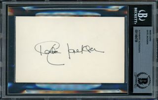 Kate Jackson Autographed 3x5 Index Card Actress Charlies Angels Beckett 11484758