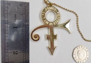 PRINCE Gold Symbol Chain - Forever In My Life - Necklace - Pendant stunning 3