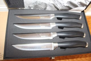 L 3700 Princess House Culinario (4) Steak Knives 9 3/8 " Long W/storage Box Nib