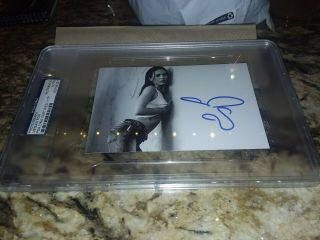 Psa Dna Megan Fox Signed 4x6 Large - Slabbed Photo Itp (in The Presence "