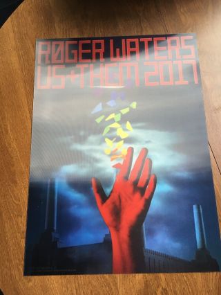 Roger Waters Pink Floyd Us & Them 2017 Limited Ed Lenticular Tour Concert Poster