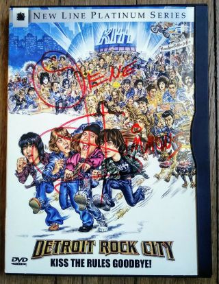 Kiss Gene Simmons " Autographed Signed " Detroit Rock City Dvd - End Of The Road