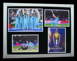 England Cricket World Cup Final Ltd Top Quality Framed Display,  Fast Global Ship