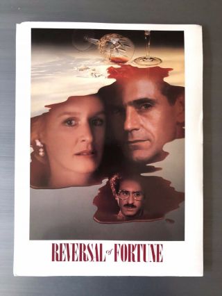 Reversal Of Fortune Film Press Kit 1990 Glenn Close,  Jeremy Irons