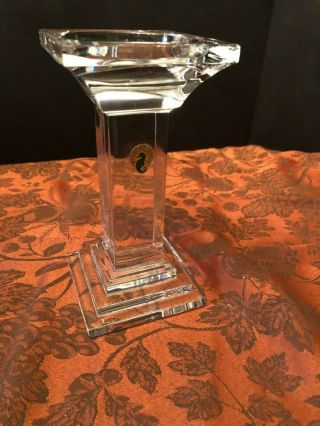 Waterford 7 1/2” Lead Crystal " Metropolitan " Pillar Candle Holder