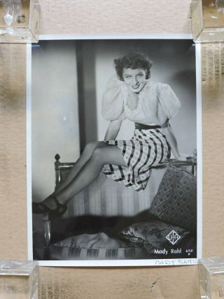 Mady Rahl Leggy Pinup Studio Portrait Photo 1938 Eine Nacht Im Mai